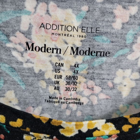 4X Addition Elle Floral Top - Picture 3 of 5